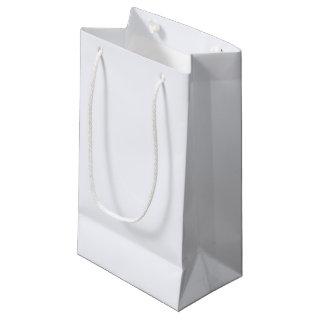 Ghost White Solid Color Small Gift Bag