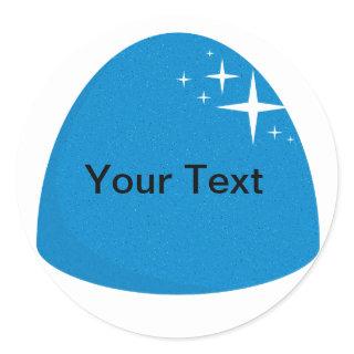 Giant Blue Gumdrop Candy Buffet Party Sticker