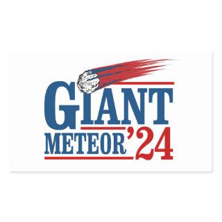 Giant Meteor 2024 Rectangular Sticker