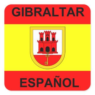 Gibraltar Espanol 20 Square Sticker