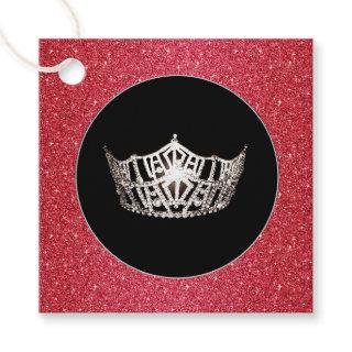 Gift-FavorTag -Miss America Style Crown Favor Tags