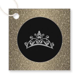 Gift-FavorTag -Pageant USA America Tiara Crown Favor Tags