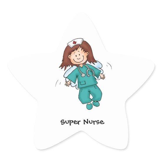 Gift for Nurses - Personalize with your name Star Sticker