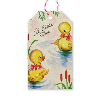 GIFT TAG EASTER DUCKY VINTAGE