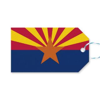 Gift Tag with Flag of Arizona State, USA