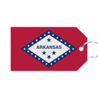Gift Tag with Flag of Arkansas State, USA