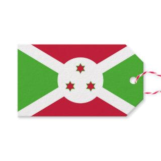 Gift Tag with Flag of Burundi