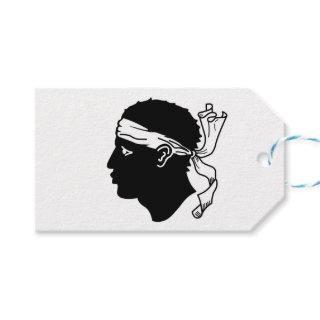 Gift Tag with Flag of Corsica, France