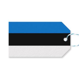 Gift Tag with Flag of Estonia