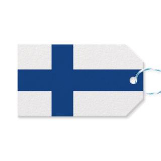 Gift Tag with Flag of Finland