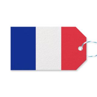 Gift Tag with Flag of France