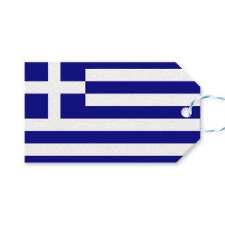 Gift Tag with Flag of Greece