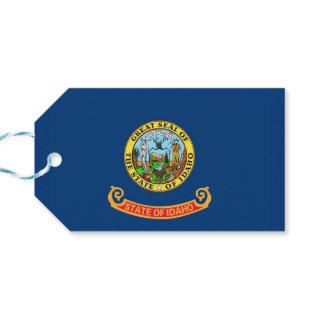 Gift Tag with Flag of Idaho State, USA
