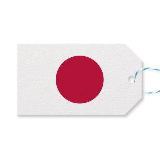 Gift Tag with Flag of Japan