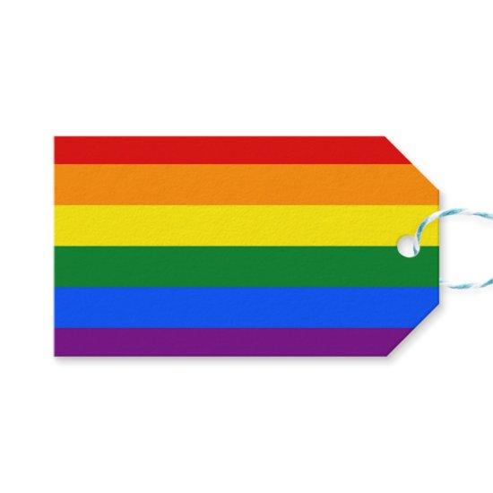 Gift Tag with Flag of LGBT