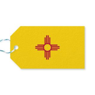Gift Tag with Flag of New Mexico State, USA