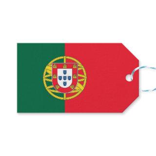 Gift Tag with Flag of Portugal