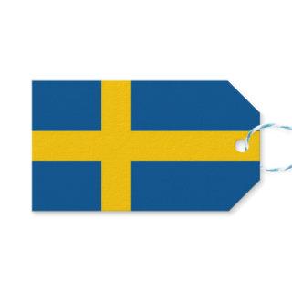 Gift Tag with Flag of Sweden