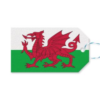 Gift Tag with Flag of Wales, United Kingdom