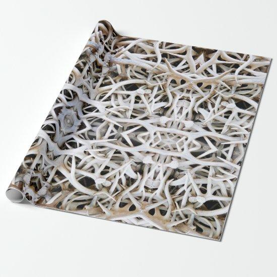 Gift Wrap Roll Elk Antlers