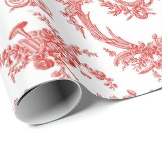 Gift Wrap Roll in Marie Toile strawberry2