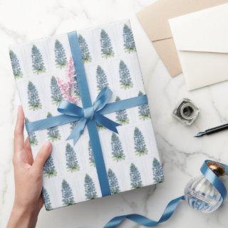 Gift Wrap Roll - NGA Watercolor Blue Bonnets