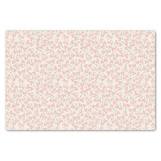 Gigi Collection Pink Branches Tissue Paper Cream