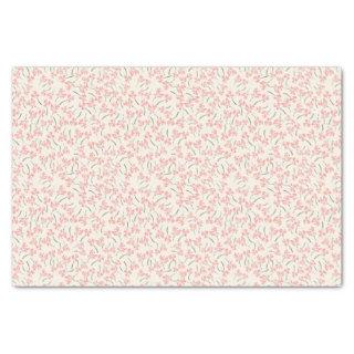 Gigi Collection Pink Branches Tissue Paper Cream