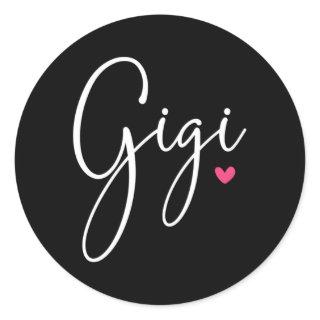 Gigi For Grandma Mother'S Day Grand Classic Round Sticker