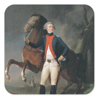Gilbert Motier  Marquis de la Fayette, 1788 Square Sticker