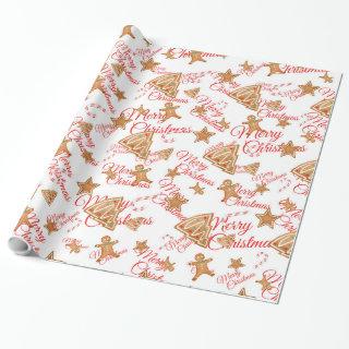 Gingerbread Christmas pattern