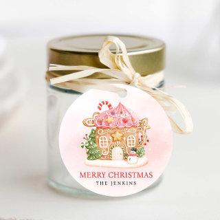 Gingerbread House Christmas Gift Favor Tags