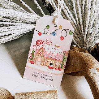 Gingerbread House Christmas Party Gift Tags