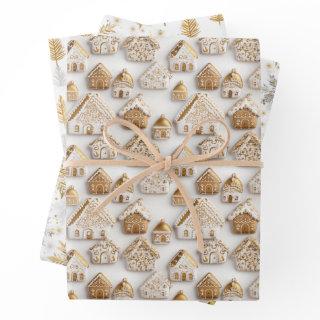 Gingerbread House Cookies Snowfake Christmas  Sheets