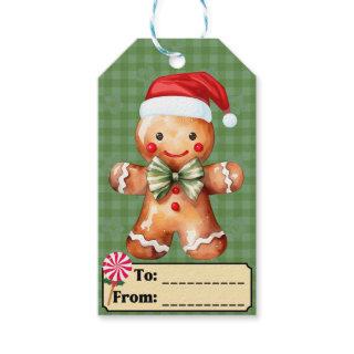 Gingerbread Man Christmas Gift Tag
