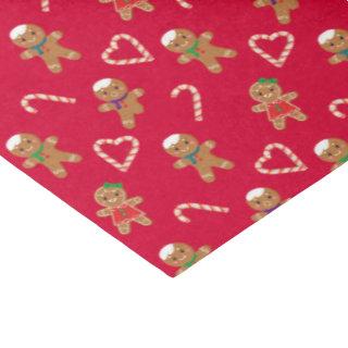 Gingerbread Man Cookies Pattern  Tissue Paper