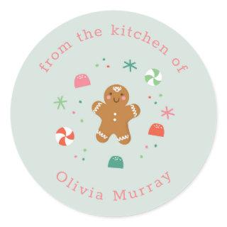 Gingerbread wishes sticker
