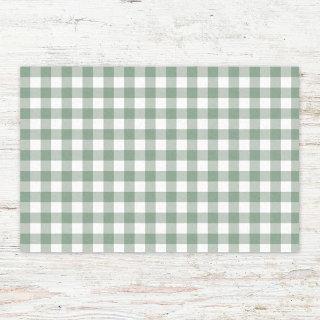 Gingham Checkered Patten in Pastel Colors Tissue Paper