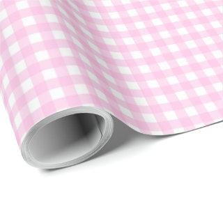 Gingham Plaid Pink White Pattern
