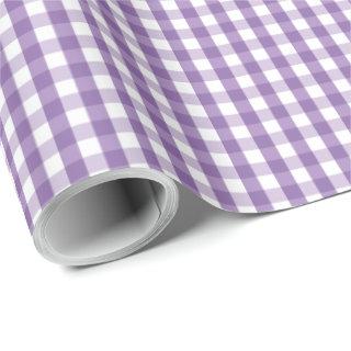 Gingham Plaid Purple White Pattern