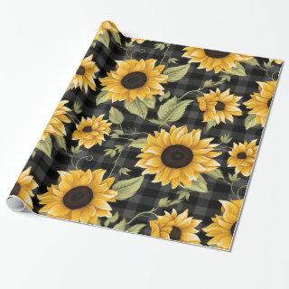 Gingham Sunflowers Pattern