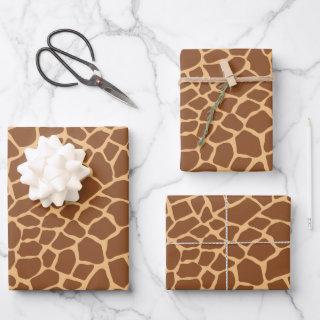 Giraffe Animal Pattern Safari Wild Life  Sheets