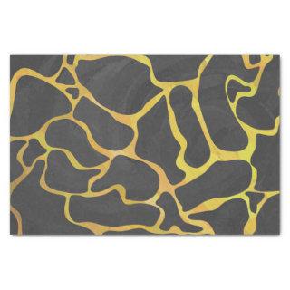 Giraffe Black and Yellow Print Tissue Paper