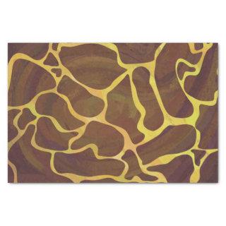 Giraffe Brown and Yellow Print Tissue Paper