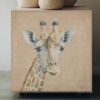 Giraffe with Handwriting Background Decoupage Tissue Paper