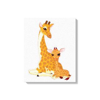 Giraffes Canvas Print