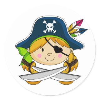 Girl Eyepatch Pirate Sticker