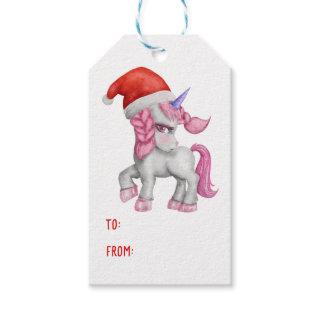 Girls Magical Unicorn Rainbow Kids Christmas  Gift Tags