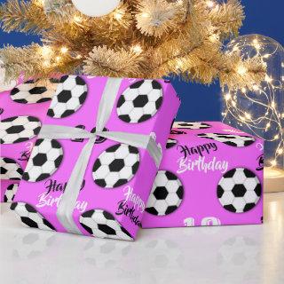 Girls soccer ANY AGE pink birthday | sports theme