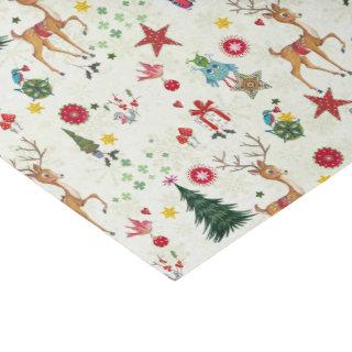 Girly Merry Christmas Deer | Tissue Paper